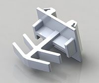 1/4 x 5/8 Inch (in) Flat Grid Clips